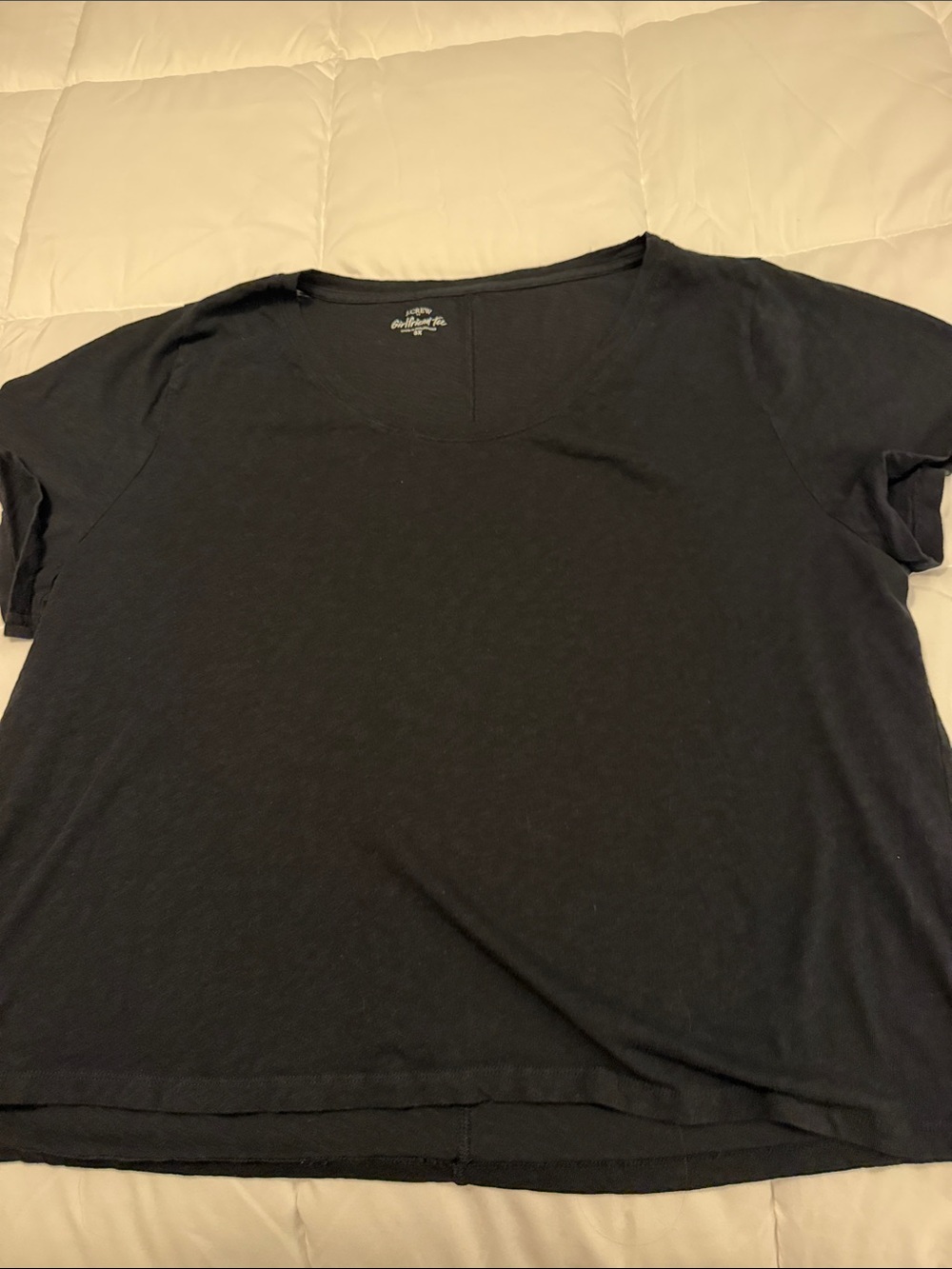J. Crew Black scoop neck Short Sleeve Tee 100% cotton Size 3X NWOT